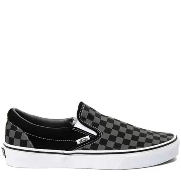 Vans Classic Slip-On Black Pewter Checkerboard Unisex Size U.S 8.5 Men/10 Women - Picture 1 of 14
